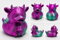 Cow Duck - Silk Purple/Green