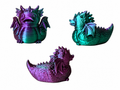 Dragon Duck - Silk Purple/Green